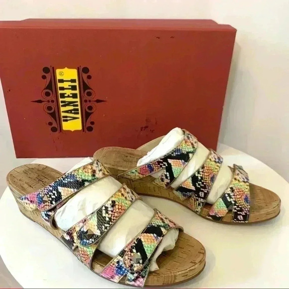 Vaneli Karen multicolored three strap sandal - Picture 1 of 8